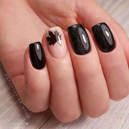 مدل طراحی ناخن مشکی 98 ویژه محرم و صفر