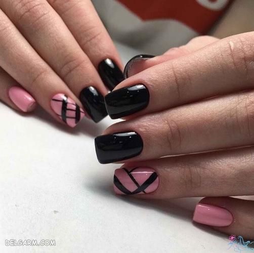مدل طراحی ناخن مشکی 98 ویژه محرم و صفر