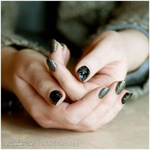 مدل طراحی ناخن مشکی 98 ویژه محرم و صفر