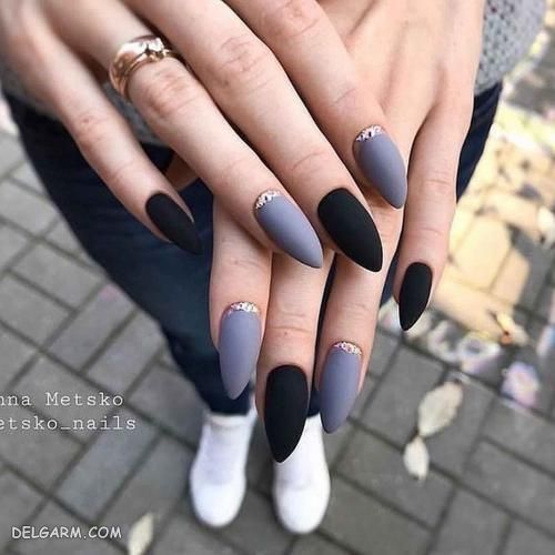 مدل طراحی ناخن مشکی 98 ویژه محرم و صفر
