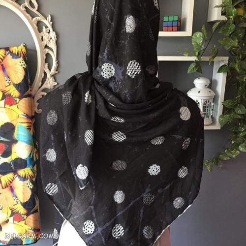 بیش از 50 طرح جدید و لاکچری از مدل روسری مشکی ویژه محرم 98