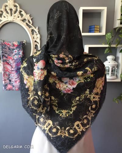 بیش از 50 طرح جدید و لاکچری از مدل روسری مشکی ویژه محرم 98