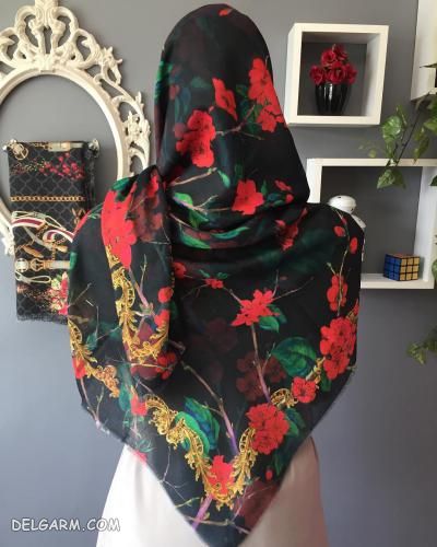 بیش از 50 طرح جدید و لاکچری از مدل روسری مشکی ویژه محرم 98