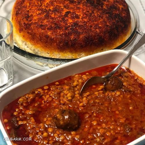 تزیین غذا قیمه