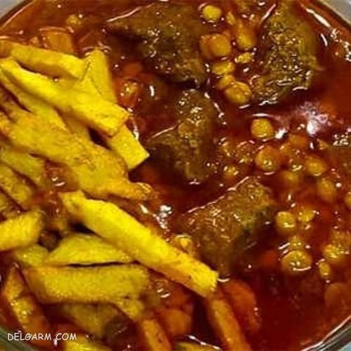 تزیین غذا قیمه
