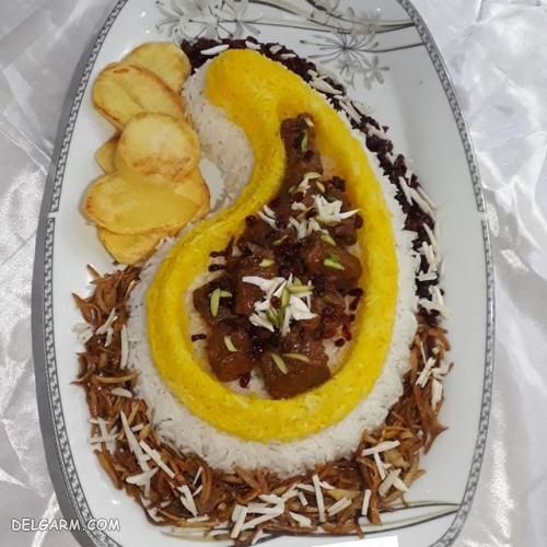 تزیین غذا قیمه