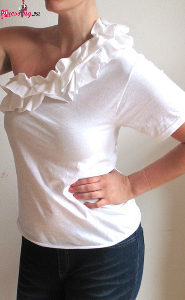 Simple Stylish One Shoulder Off The Shoulder Shirts Tops For Girls 12 شیک ترین مدل بلوز دخترانه سال 2014
