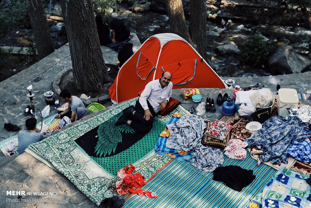 تصاویری از آب و هوای خنک تابستان ۹۸ همدان