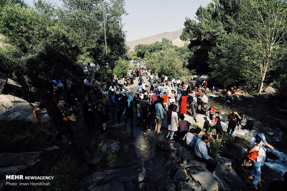 تصاویری از آب و هوای خنک تابستان ۹۸ همدان