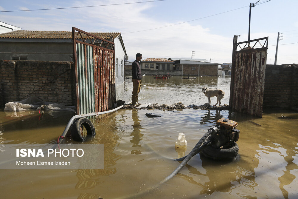 Golestan flood and flood images in Golestan and Aqqala flood and Kaleh and Gonbad-e-Kavus