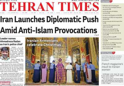 روزنامه Tehran Times - یکشنبه, ۱۸ دی ۱۴۰۱