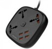 قیمت Porodo PD- SC3302 4USB 3 Sockets Quick Charge 3.0 USB+ 3A Auto- ID Ports