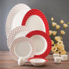 قیمت Zarin Iran ItaliaF Spotty-Red 28 Pieces Porcelain Dinnerware Set