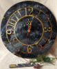 قیمت Black marble resin wall clock
