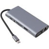 قیمت هاب و رم ریدر K-net K-MFCMS1011 USB 3.0/HDMI/VGA/RJ45/AUX/Type-C PD...