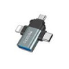 قیمت مبدل USB-C / MicroUSB / لایتنینگ OTG یسیدو مدل GS15