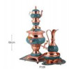 قیمت سرویس سماور فیروزه کوب کد 139