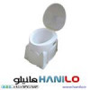 قیمت توالت فرنگی پلاستیکی دور پوشیده تیتان