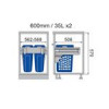 قیمت سبد البسه رخت چرک یونیت 60 کد 9152 ملونی