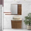قیمت روشویی کابینتی دیواری طرح چوب با سنگ طبیعی...
