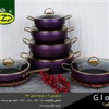 قیمت سرویس قابلمه 15 پارچه kzp دو رو گرانیت دسته...