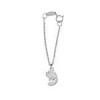قیمت آویز ساعت نقره ترمه1 طرح گربه کد E294