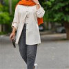 قیمت مانتو زنانه لنین بیسکویتی تابستانی