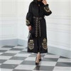 قیمت مانتو بلند مجلسی زنانه گلدوزی کرپ مازراتی