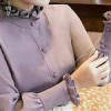 قیمت شومیز جلو دکمه یقه و مچ چین دار هستش با مچ...