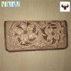 قیمت کیف پول حکاکی شده و دست رنگ و دستدوز