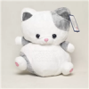 قیمت عروسک پولیشی گربه سفید طوسی کد AF100215A