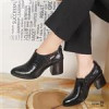 قیمت کفش زنانه مجلسی تمام چرم پاشنه 6سانت کدA2-178