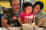 تبریک تولد همسر مهران غفوریان با عکس زیبای خانوادگی توسط مهران غفوریان!