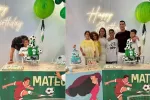جشن تولد فوق لاکچری دوقلو های کریستیانو رونالدو با تم فوتبالی و پری دریایی!