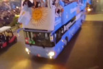 لحظه باشکوه ورود مسی به آرژانتین