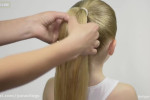 آموزش مدل موی بافت دخترانه