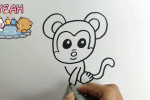 آموزش کشیدن نقاشی میمون قهوه ای