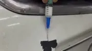 ترفند قلم گیری رنگ خودرو با سرنگ