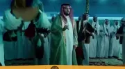 کریستیانو رونالدو با شمشیر و لباس عربی به مناسبت روز ملی عربستان سعودی