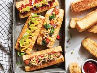 طرز تهیه نان ذرت برای هات داگ