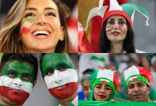 هیجان وصف نشده طرفداران ایرانی حاضر در ورزشگاه الثمامه مقابل تیم ملی آمریکا