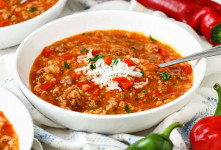 طرز تهیه سوپ فلفل دلمه ای ساده برای تقویت بدن با طعم بی نظیر