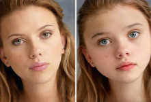 تبدیل چهره های سلبریتی ها به نسخه جوانی و کودکی شان!