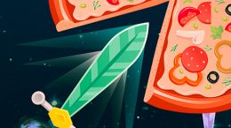 بازی پرتاب چاقو به پیتزا