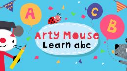 بازی یادگیری ABC با موش هنرمند