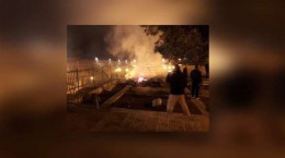 فیلم آتش‌سوزی مسجد الاقصی همزمان با سوختن کلیسای نوتردام