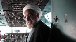 فیلم سلفی حسن روحانی در کابین خلبان