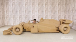 کلیپ ساخت ماکت خودروی فرمول ۱ با کارتن !