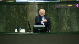 سوتی و اشتباه لپی محمد جواد ظریف در صحن علنی مجلس