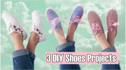 آموزش ۳ مدل تزیین و طراحی کفش های قدیمی و ساده